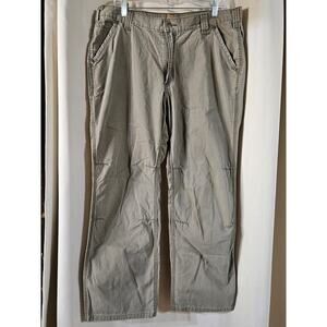 Carhartt Tacoma Ripstop Relaxed Fit Pants Mens‎ 38x28 Brown Cotton Workwear